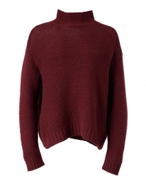 Dark Cranberry Cashmere Wool Sweater