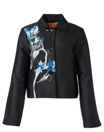 Product image thumbnail - Stine Goya - Kiana Black Jacquard Jacket