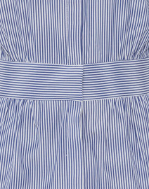 Fabric image thumbnail - Gretchen Scott - Breezy Blouson Navy and White Striped Shirt Dress