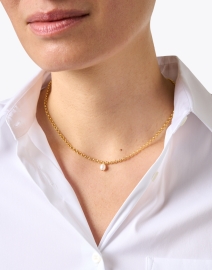 Look image thumbnail - Peracas - Paros Gold and Pearl Necklace