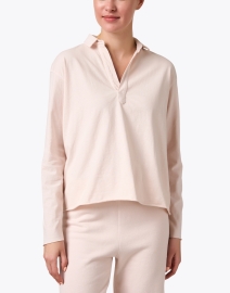 Front image thumbnail - Frank & Eileen - Patrick Rose Pink Popover Henley Top