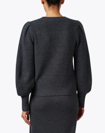 Back image thumbnail - Repeat Cashmere - Grey Wool Sweater