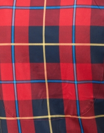 Fabric image thumbnail - Gretchen Scott - Plaidly Red Plaid Ruffle Neck Dress