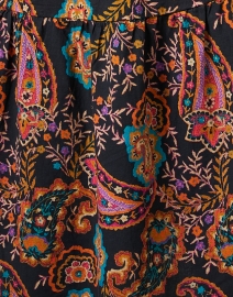 Fabric image thumbnail - Ro's Garden - Deauville Black Multi Paisley Shirt Dress