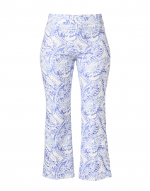 Leo Blue and White Paisley Print Pull-On Pant