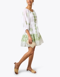 Look image thumbnail - Juliet Dunn - White and Green Cotton Dress