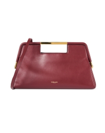 Extra_1 image thumbnail - DeMellier - Seville Burgundy Leather Clutch