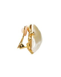 Front image thumbnail - Kenneth Jay Lane - Pearl Clip Earrings