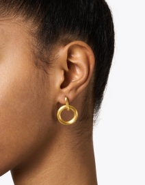 Look image thumbnail - Dean Davidson - Gold Linear Drop Earring