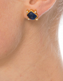 Clara Sapphire Stud Earrings