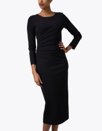 Front image thumbnail - Emporio Armani - Black Ruched Dress