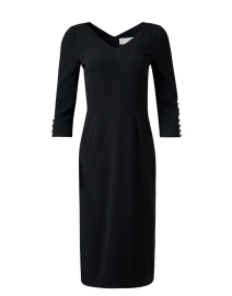 Sydney Black Stretch Crepe Dress