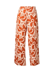 Product image thumbnail - Honorine - Callie Red Print Linen Pant