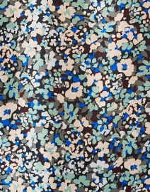 Fabric image thumbnail - Rosso35 - Blue Multi Floral Silk Blouse
