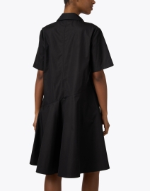 Back image thumbnail - Lafayette 148 New York - Black Cotton Shirt Dress