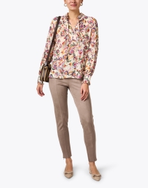 Look image thumbnail - Weill - Ivory Multi Print Blouse