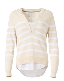 Roan Striped Layered Henley Top