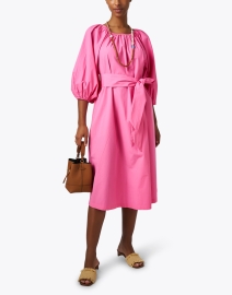 Look image thumbnail - Frances Valentine - Bliss Pink Cotton Dress