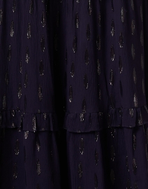 Fabric image thumbnail - Shoshanna - Laguna Navy Metallic Print Dress