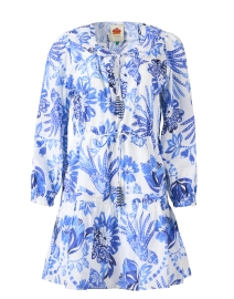 Product image thumbnail - Farm Rio - Blue and White Cotton Dress
