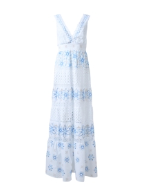 Appia White Embroidered Cotton Dress