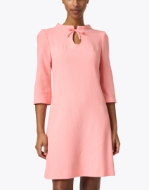 Front image thumbnail - Jane - Adeline Pink Wool Crepe Dress