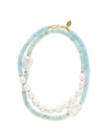 Clement Glass and Pearl Necklace