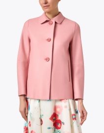 Front image thumbnail - Cinzia Rocca Icons - Pink Wool Jacket
