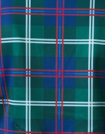 Fabric image thumbnail - Gretchen Scott - Green Plaid Ruffle Neck Top