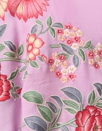 Fabric image thumbnail - Janavi - Lilac Peony Embellished Wool Scarf