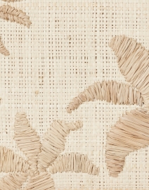 Fabric image thumbnail - Kayu - Sierra Natural Embroidered Raffia Clutch