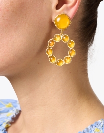Look image thumbnail - Sylvia Toledano - Gold and Yellow Onyx Earrings