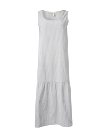White Striped Cotton Dress