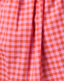 Fabric image thumbnail - Xirena - Winnie Orange and Pink Check Shirt Dress