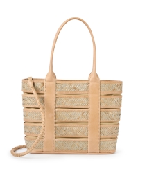 Extra_1 image thumbnail - Bembien - Lucia Tan Rattan and Leather Shoulder Bag