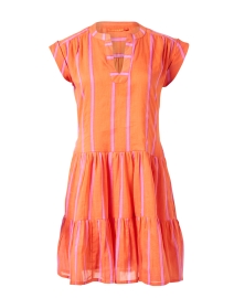 Product image thumbnail - Oliphant - Orange and Lilac Stripe Dress