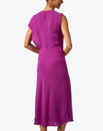Back image thumbnail - Max Mara Studio - Oscuro Purple Midi Dress