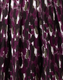 Fabric image thumbnail - Samantha Sung - Audrey Purple and White Print Stretch Cotton Dress