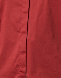 Fabric image thumbnail - Le Sarte Pettegole - Red Stretch Cotton Shirt