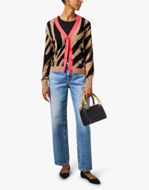 Look image thumbnail - Chinti and Parker - Zebra Print Wool Cashmere Cardigan