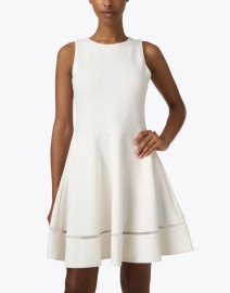 Front image thumbnail - Emporio Armani - White Fit and Flare Dress