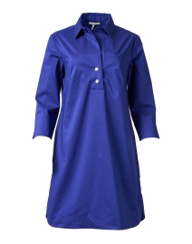 Product image thumbnail - Hinson Wu - Aileen Marine Blue Cotton Dress