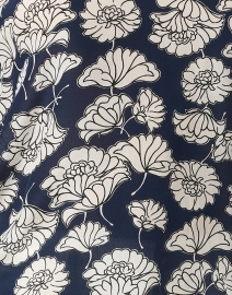 Fabric image thumbnail - Weekend Max Mara - Calamai Navy Floral Blouse
