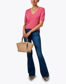 Look image thumbnail - Veronica Beard - Beverly Bright Blue High Rise Flare Stretch Jean