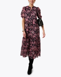 Look image thumbnail - Jude Connally - Jordana Black and Pink Print Cotton Dress
