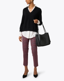 Look image thumbnail - Brochu Walker - Black Sweater with White Underlayer