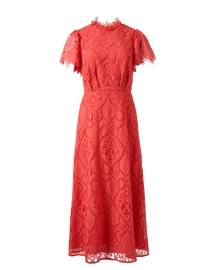 Product image thumbnail - Shoshanna - Norma Poppy Red Eyelet Dress