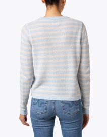 Back image thumbnail - Allude - Striped Crew Neck Sweater