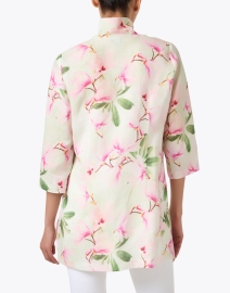 Back image thumbnail - Connie Roberson - Rita Floral Print Linen Jacket