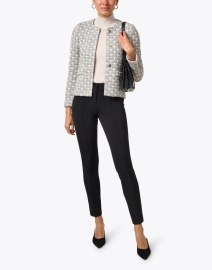 Look image thumbnail - Amina Rubinacci - Isola Grey Houndstooth Jacket